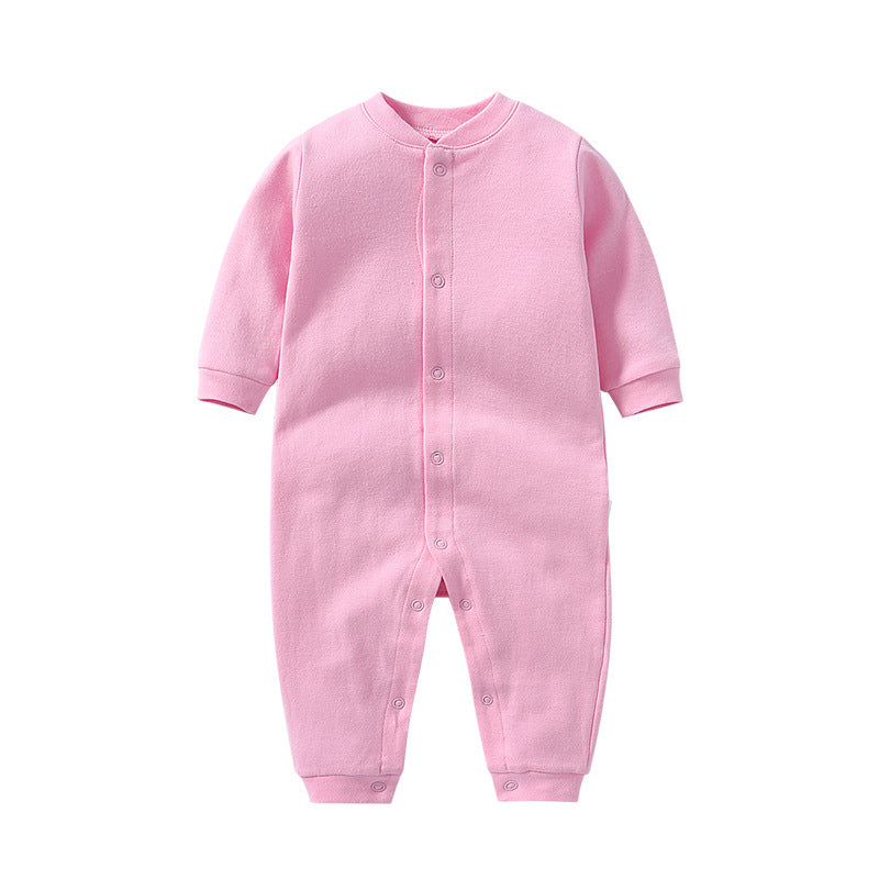 Born Infant Pair Of Buckles Split Jumpsuit Snap Button Clothes Jumpsuit, Climbing Suit