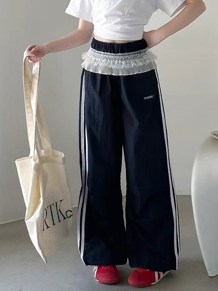 Children's Casual Summer Clothing Track Older Loose-fitting Children's Pants