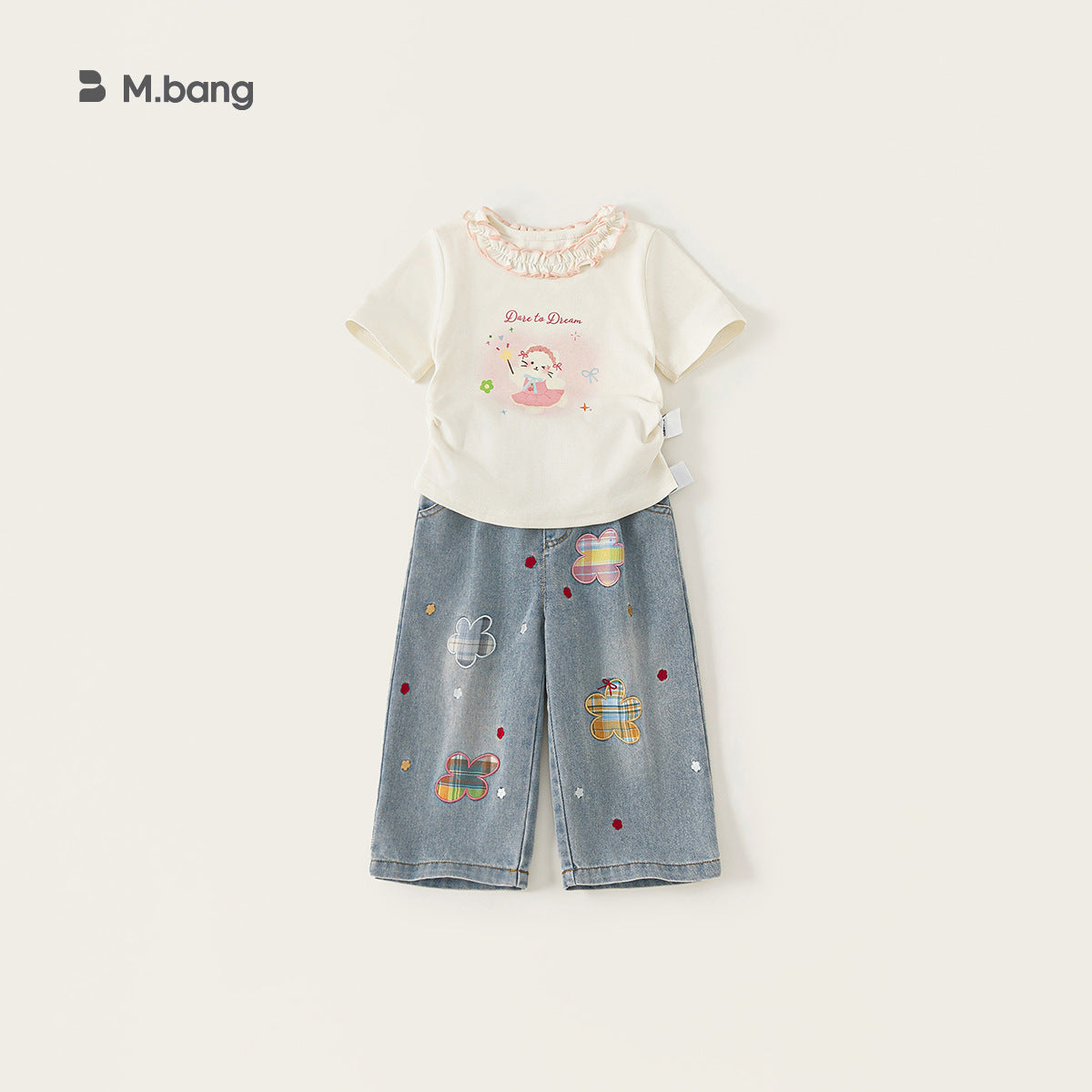 Children's Clothing Short-sleeved Summer Floral Round Neck Tops Children's T-shirt