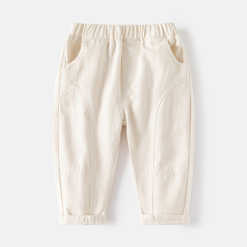 Children's Crawler Solid Color Casual Trousers Korean Children's Pants