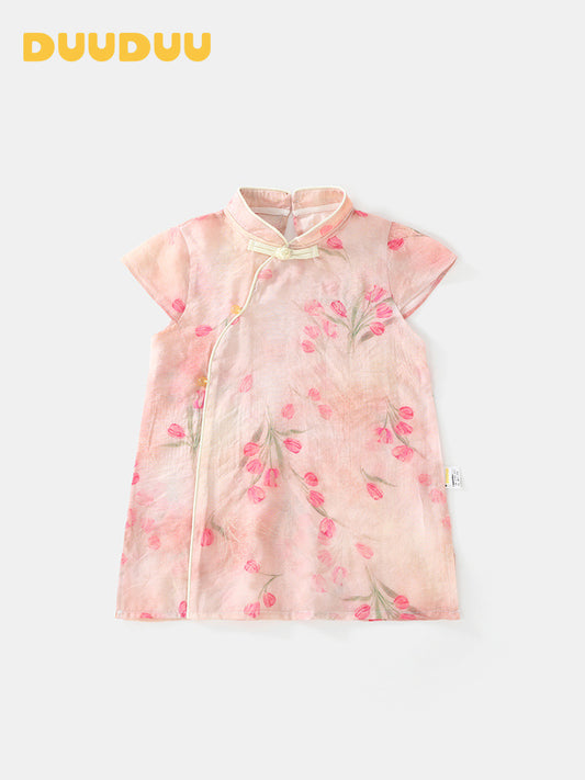 Chinese Style Clothes Clothing Thin Summer Children's Dress