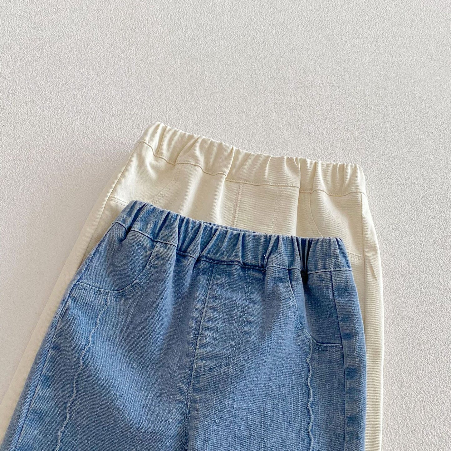 Children's Fashion Jeans Spring Western Style Korean Bow Children's Pants