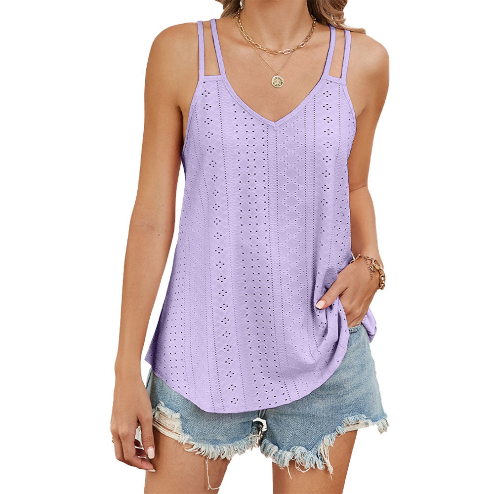 Versatile Women's Solid Color Base Camisole Small Vest/suspenders/tube Top