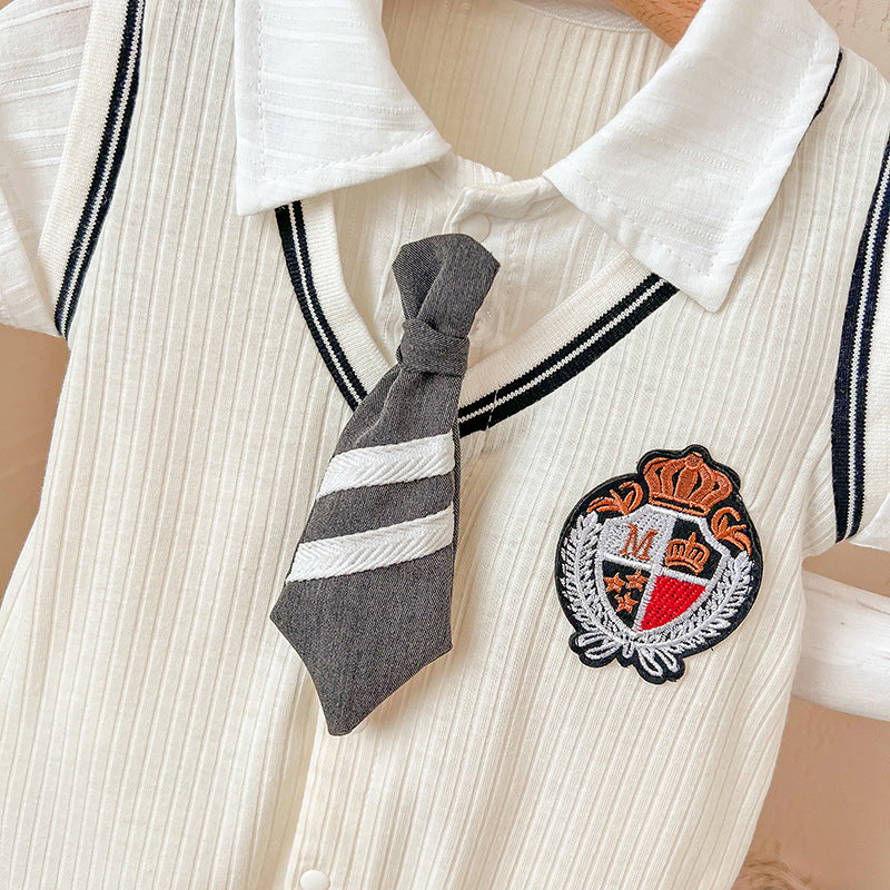 Style Jumpsuit Born Boy Romper Fake Two Jumpsuit, Climbing Suit