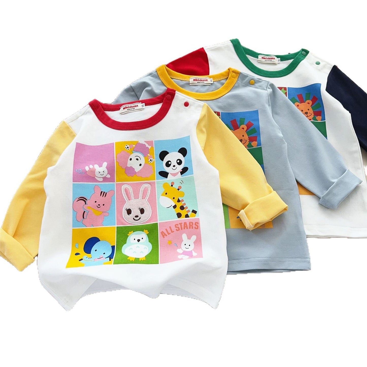 Autumn Long Sleeve Boys Cartoon Round Children's T-shirt