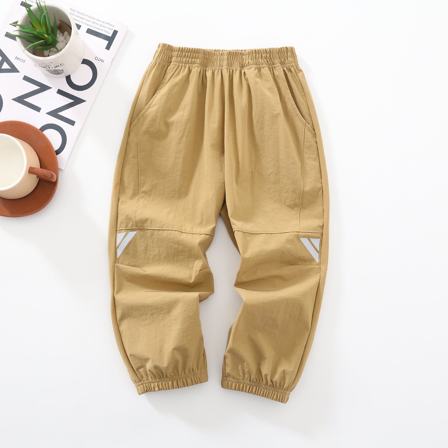 Stretch Sports Reflective Sign Anti Mosquito Loose Children's Pants