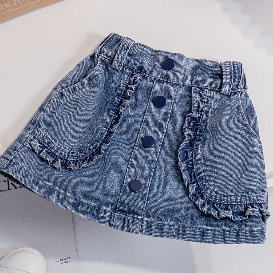 Children's Clothing Denim Skirt Korean Versatile Short Children's Pants
