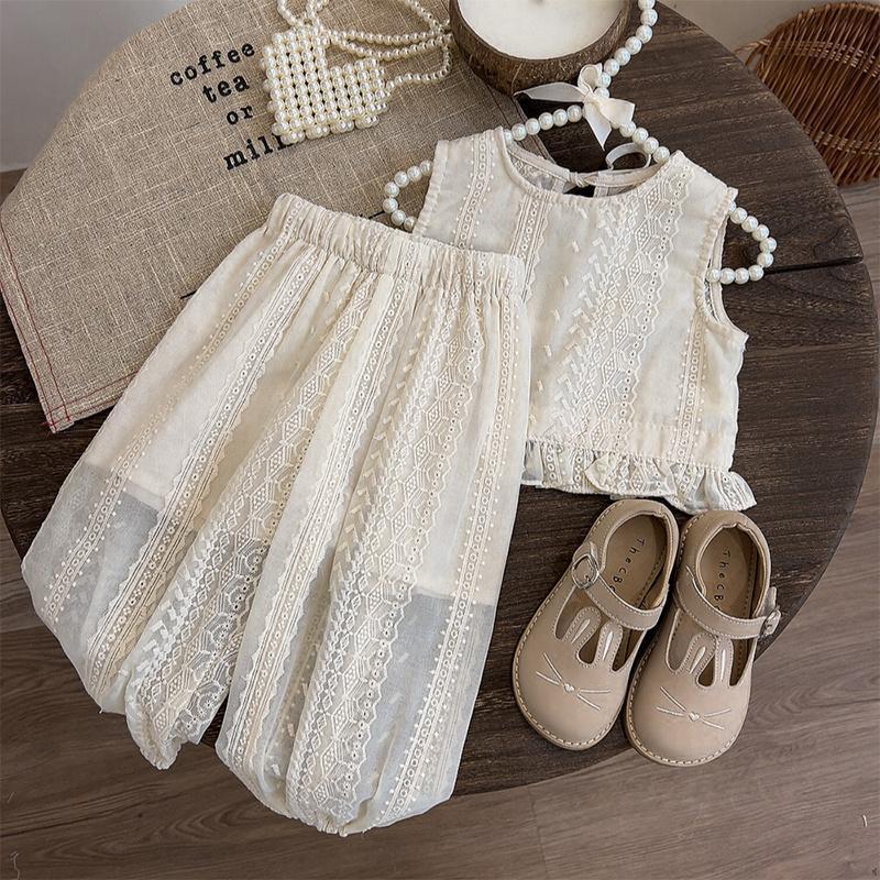 Children's Western Style Summer Thin Princess Clothes Children's Suit