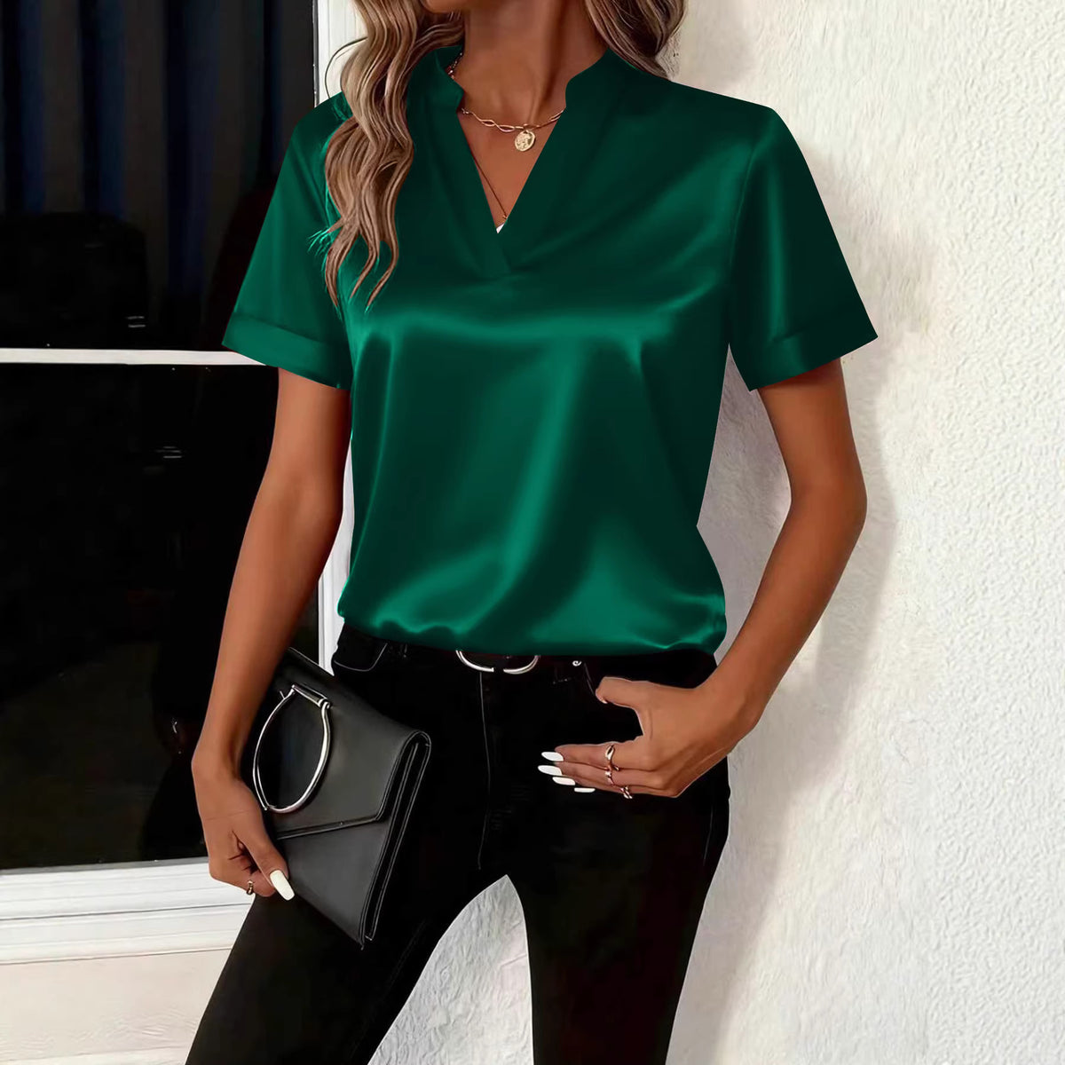 Innovative Women's Simple Temperamental Loose Shirt Women's T-shirt