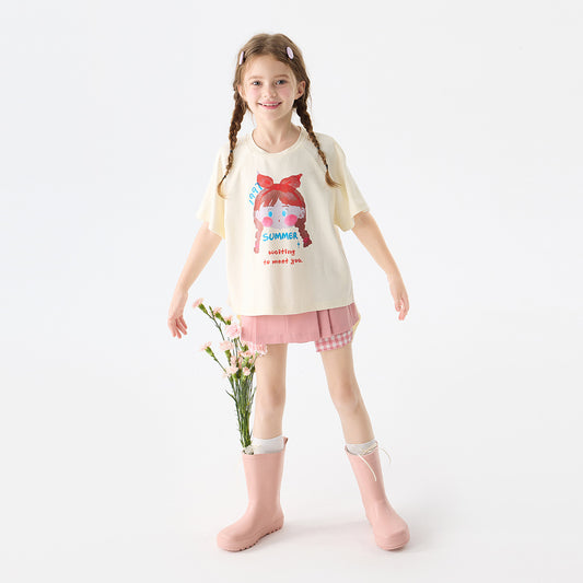 Children's Small Teen Western Style Comfortable Cotton Short Sleeve Clothing Children's T-shirt