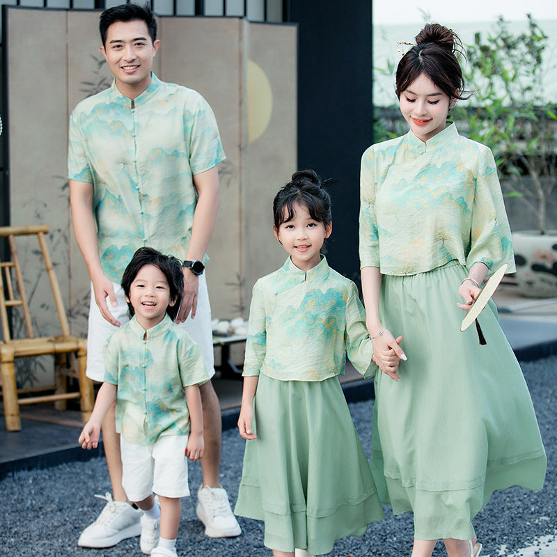 School Group Purchase Performance Wear Chinese Parent-child Outfit