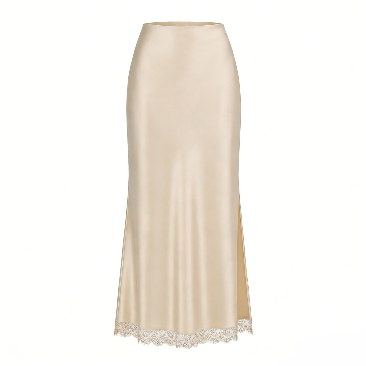 Women's Lace Split High Waist Elastic Sexy Sheath Skirt