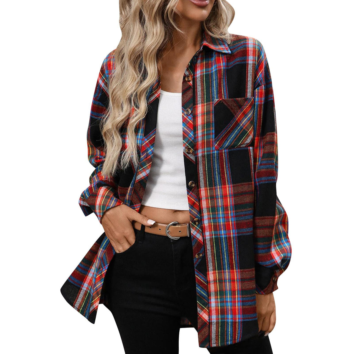 Women's Shirt Long Sleeve Autumn Retro Outerwear Style Blouse