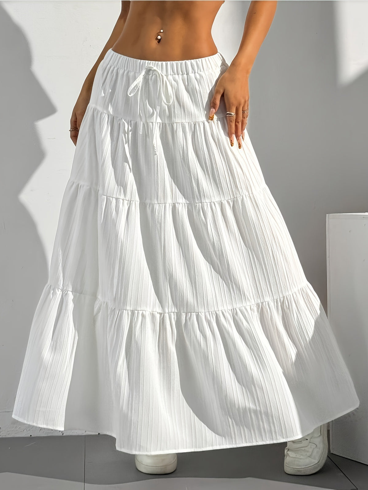 Women's Stitching Large Swing Loose Long Dress Plus Size
