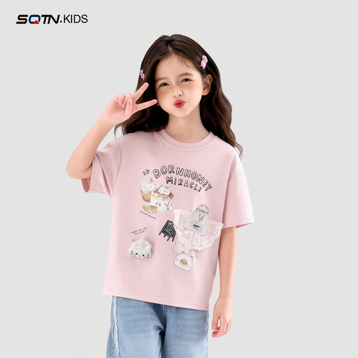 Children's Short-sleeved Clothing Older Leisure Top Summer Children's T-shirt