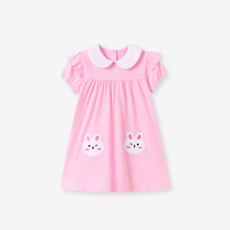 Classic Summer Shirt Cute Rabbit Skirt Children's Dress