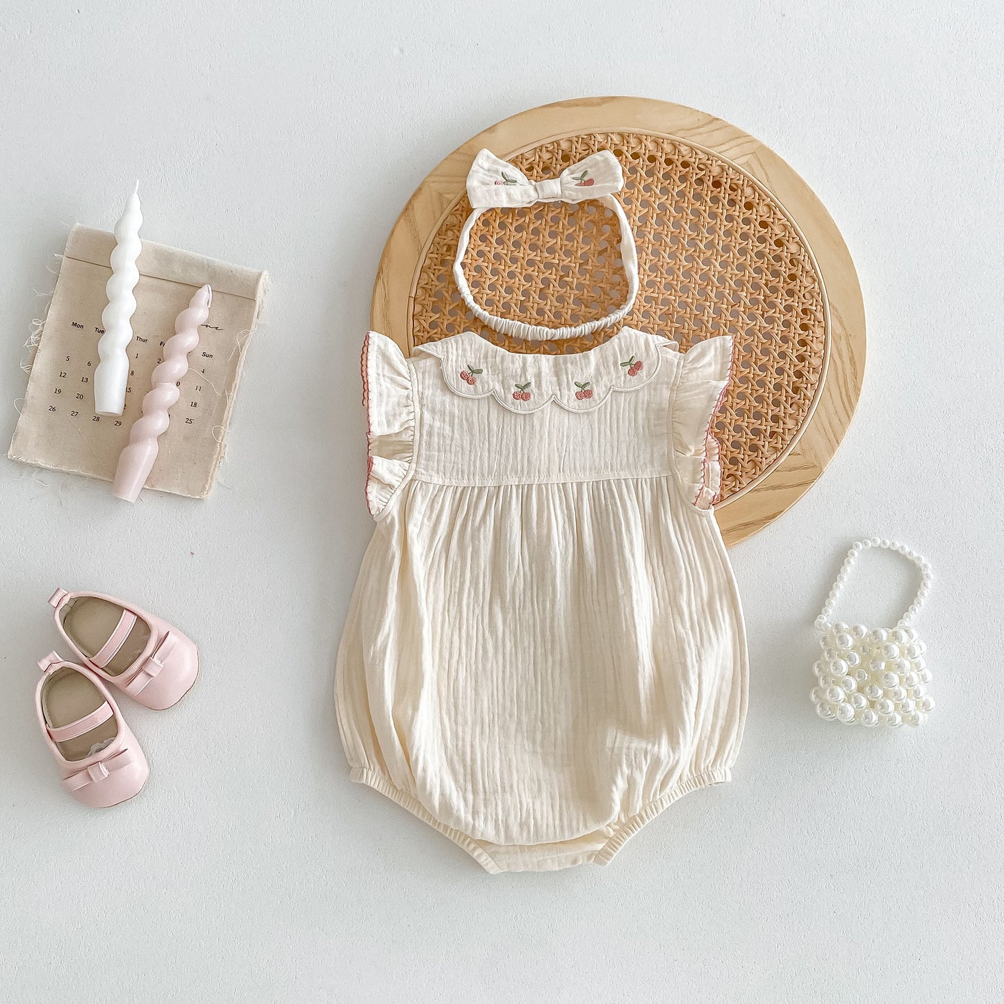 Princess Style Born Jumpsuit Super Cute First Month Old Days Jumpsuit, Climbing Suit
