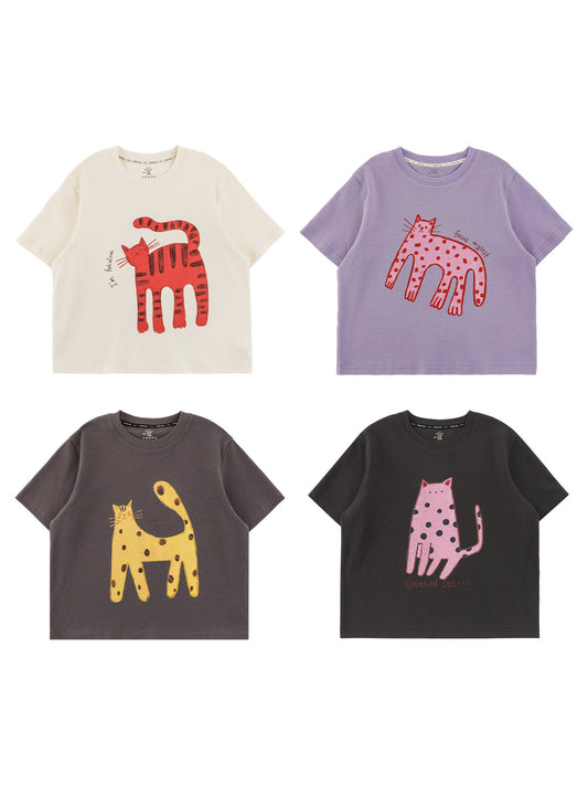 Wu Cartoon Iti Printing Short-sleeved Summer Soft Children's T-shirt