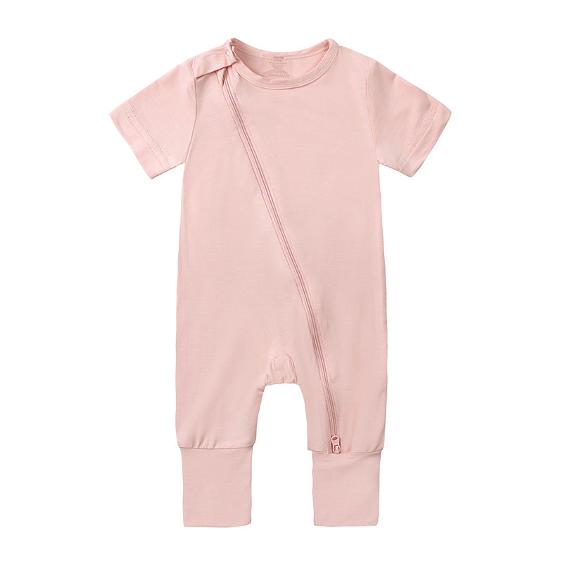Style Jumpsuit Bamboo Fiber Short Sleeved Jumpsuit, Climbing Suit