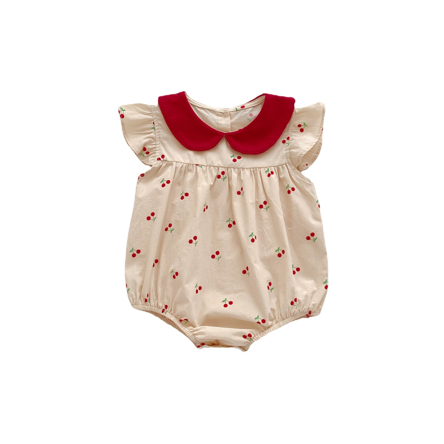 Summer Wear Princess Clothes Thin Flounced Sleeve One-piece Jumpsuit, Climbing Suit
