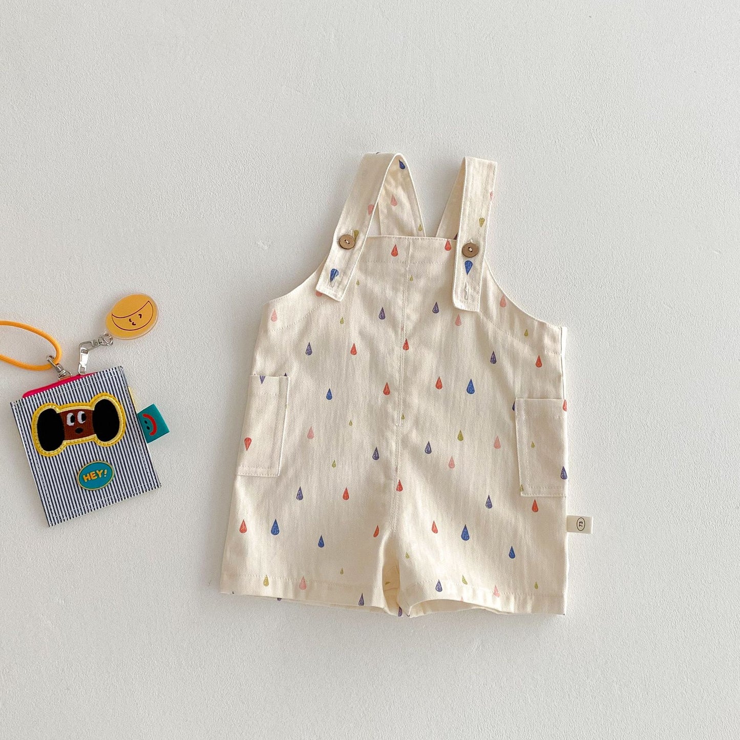 Children's Striped Suspender Summer Fashion Casual Raindrop Trendy Children's Pants