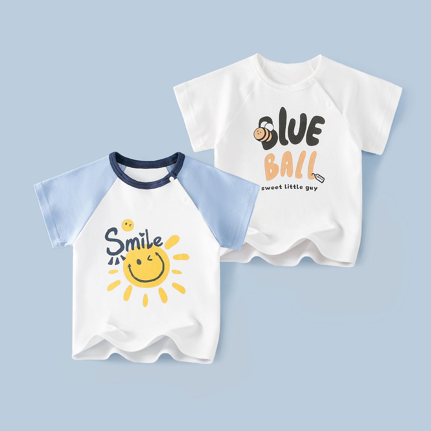 Children's Short Sleeve Boys Half Bottoming Shirt Summer Thin Cotton Coat Children's T-shirt