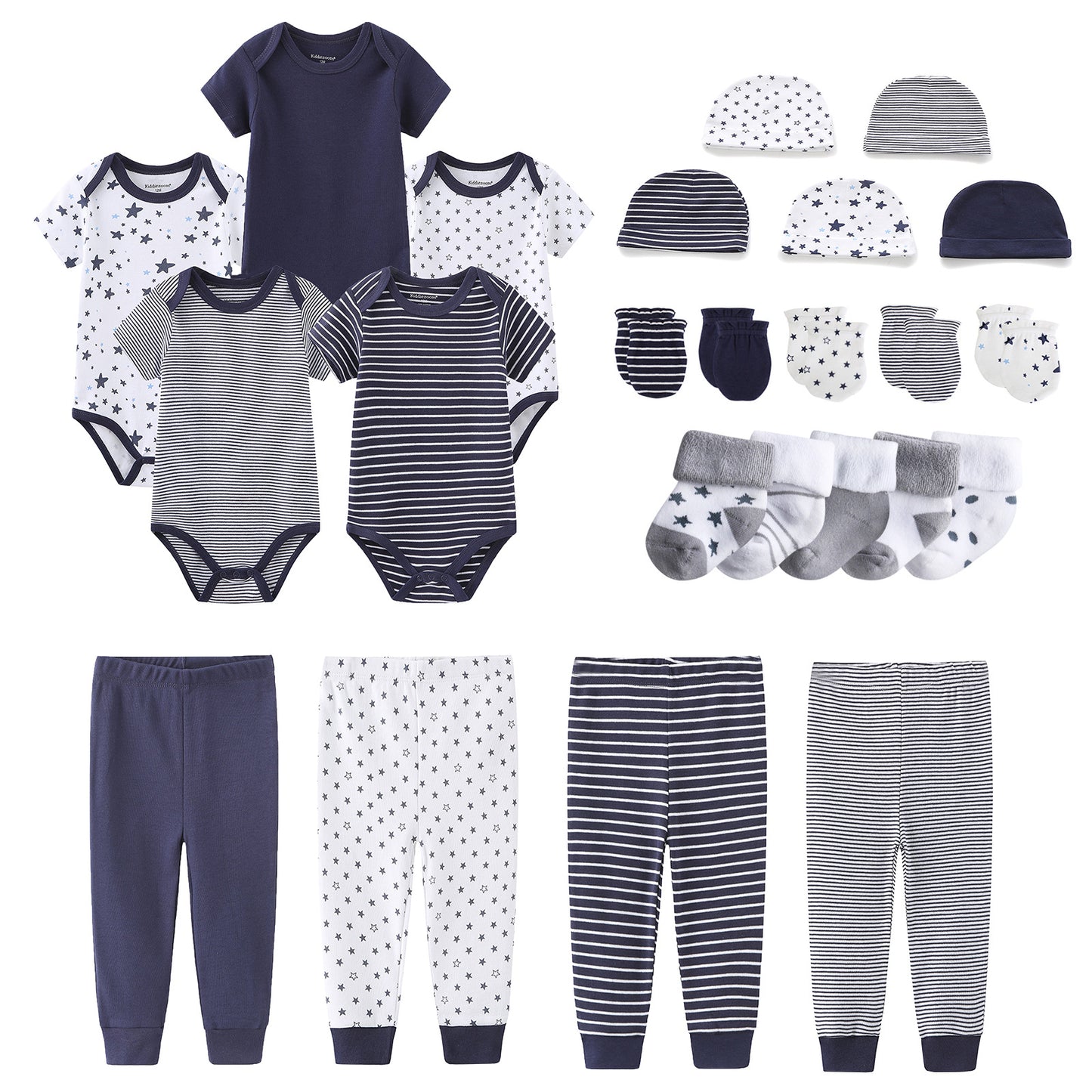 Piece Triangle Rompers Infant Hat Socks Gloves Cotton Pants Short Jumpsuit, Climbing Suit