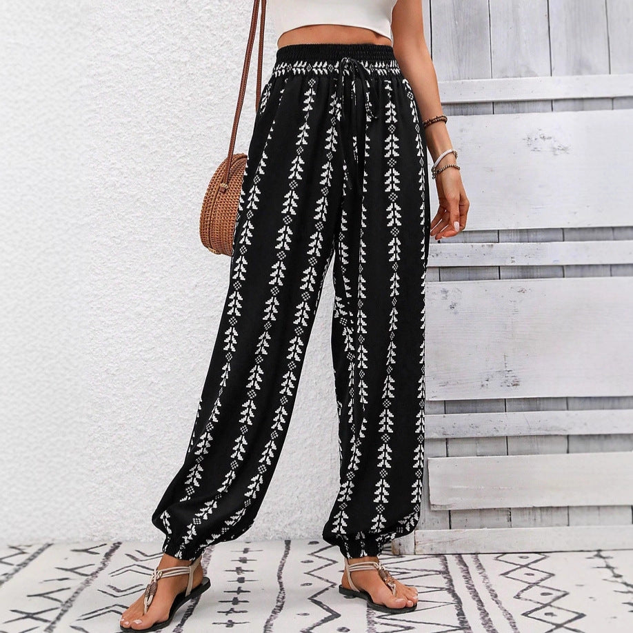 Trendy Elegant Women's Geometric Printed Bloomers Pants