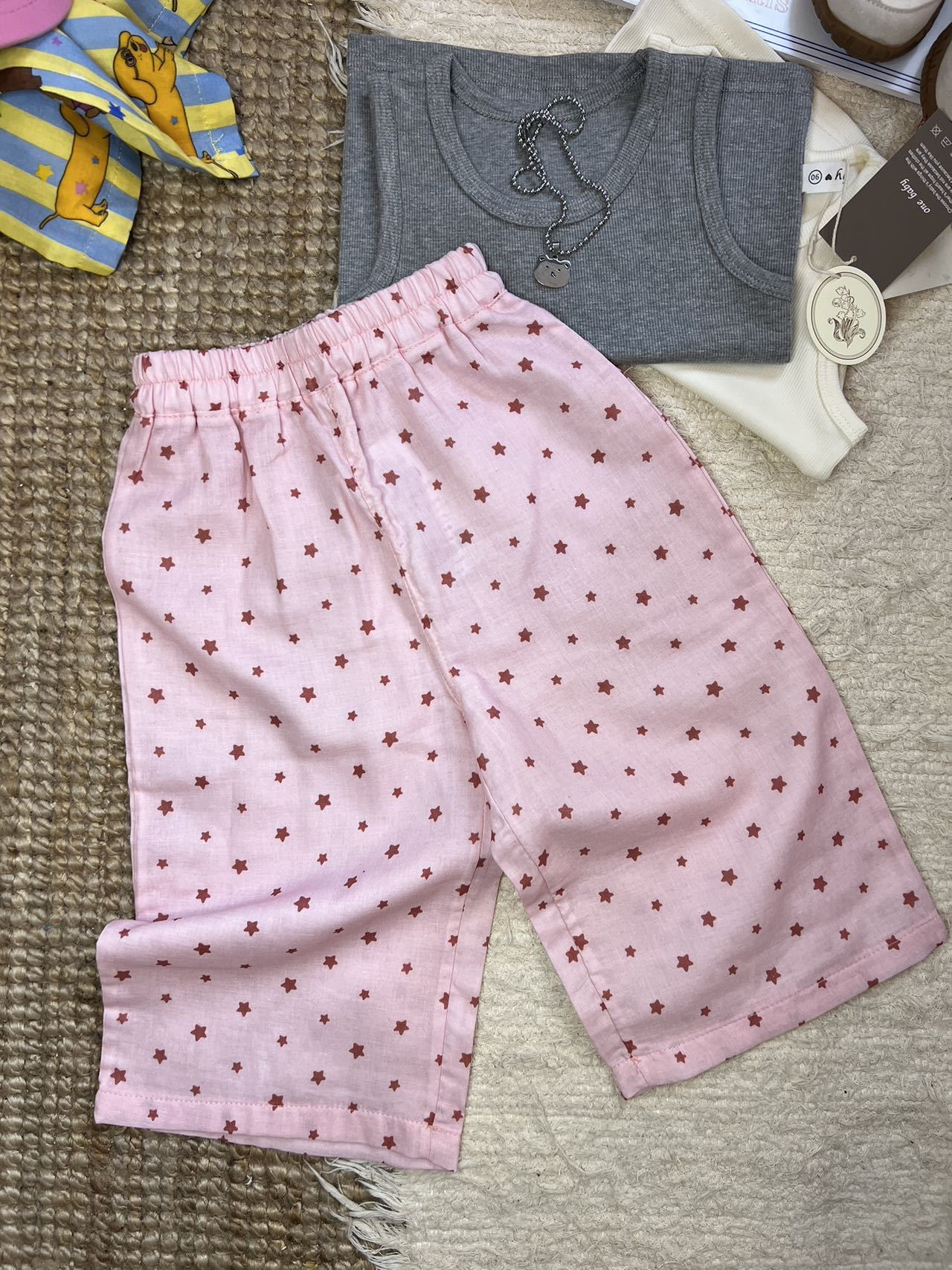 Women's & Men's Mosquito Thin Pure Cotton Infant Straight Versatile Suit Children's Pants