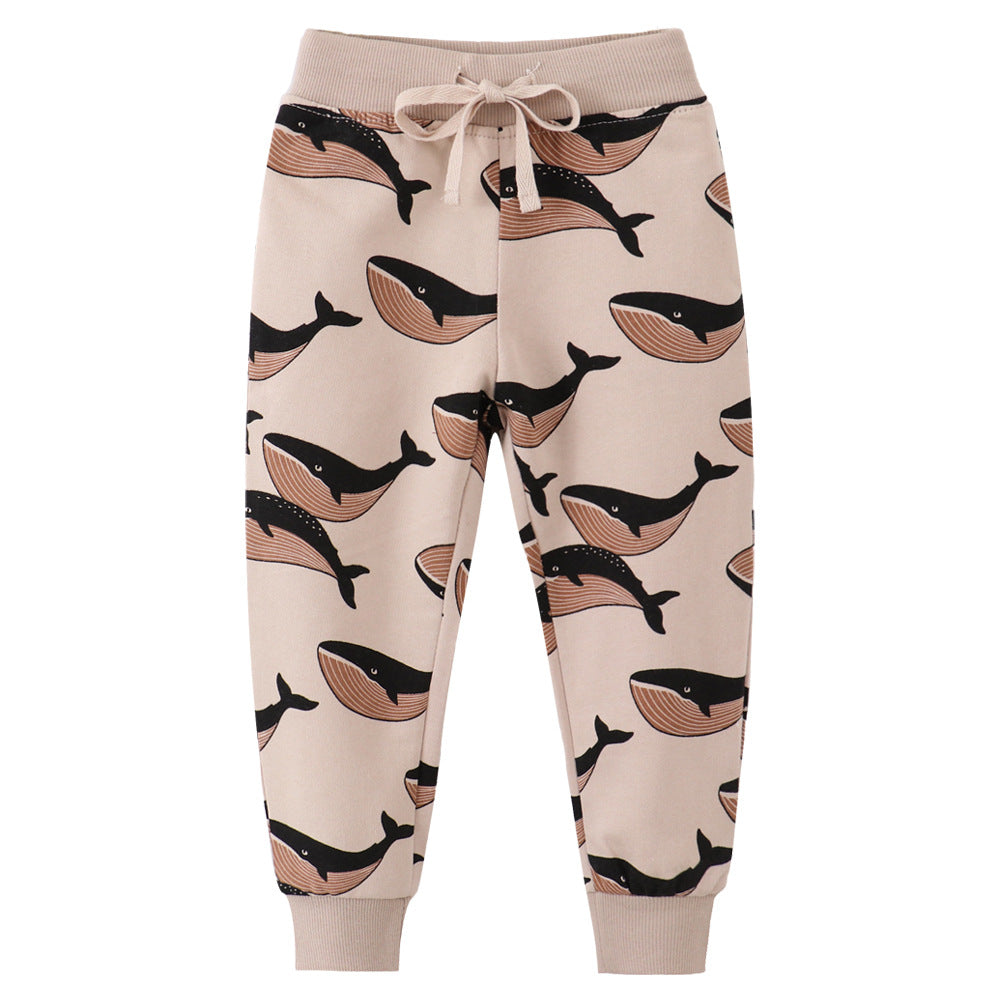 Charming Children's Crawler Cotton Terry Trousers Children's Pants