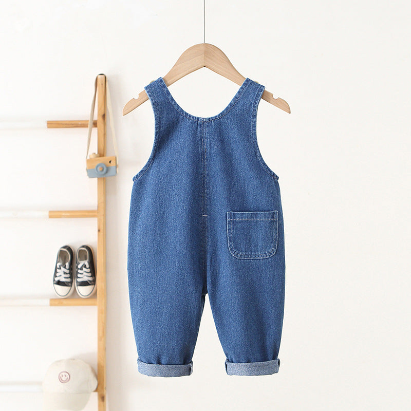 Children's Clothing Suspender Korean Style Western Cute One-piece Children's Pants