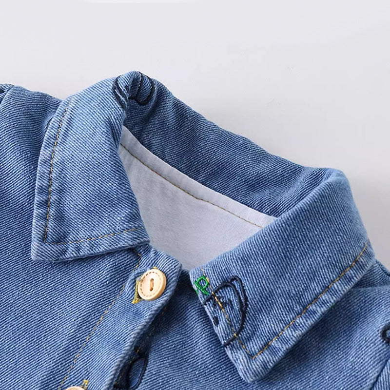 Jumpsuit Imitation Denim Long Sleeve Comfortable Jumpsuit, Climbing Suit