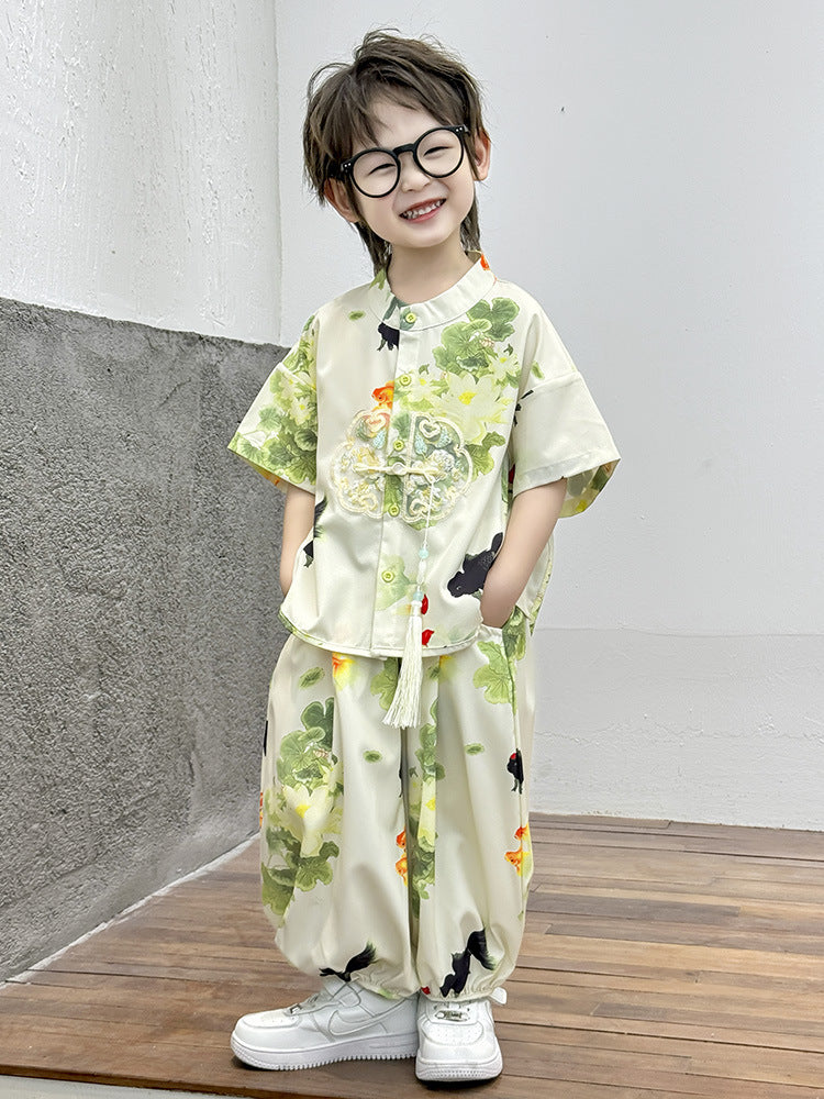 Children's Summer Folk Costume Dress For One Year Old National Children's Suit