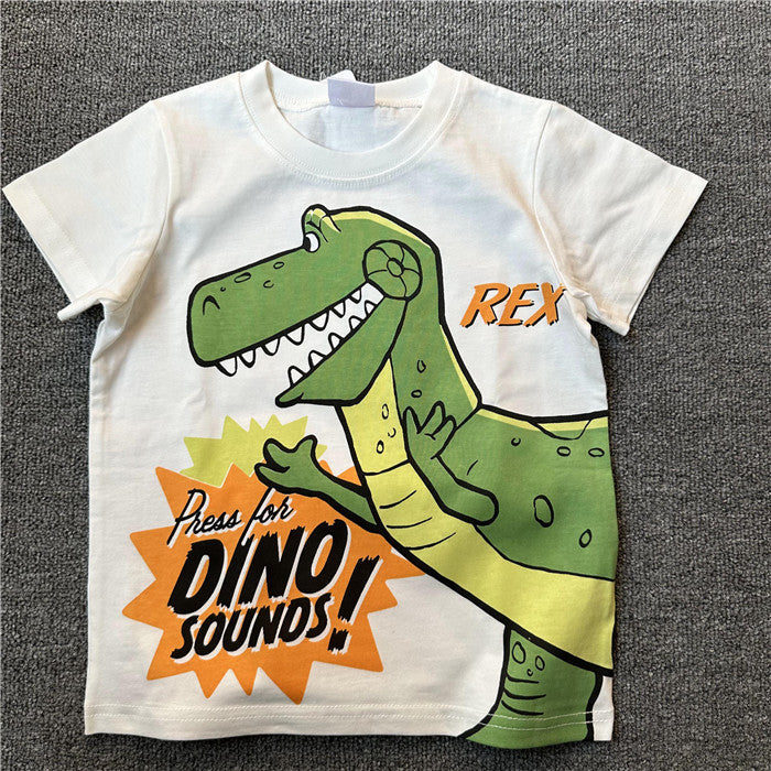 Children's Single Summer Toy Mobilization Series Short-sleeved Children's T-shirt