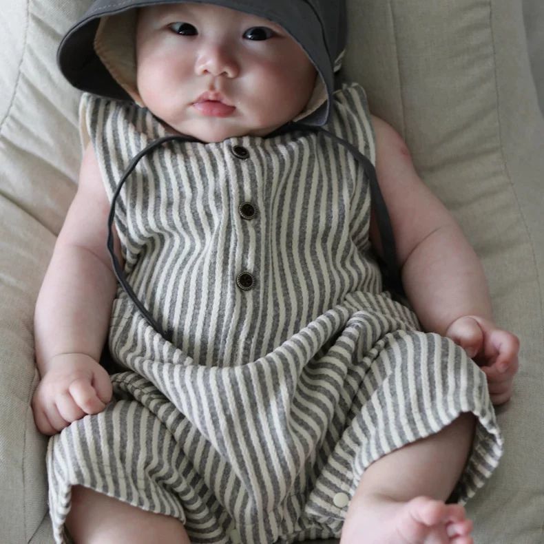 Style Boys Striped Sleeveless Leotard Romper Jumpsuit, Climbing Suit