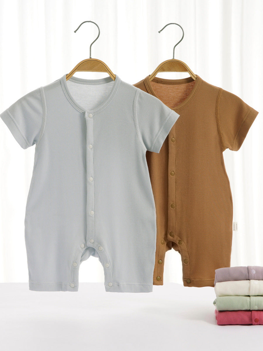 Comer Summer Modal Jumpsuit Thin Short-sleeved Romper Boy Jumpsuit, Climbing Suit