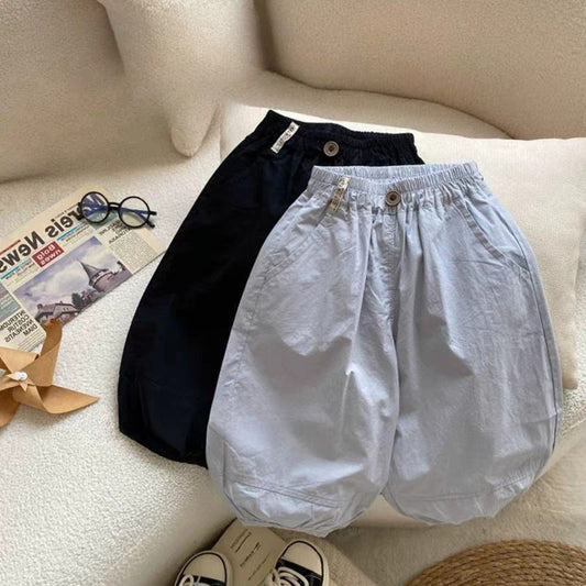 Children's Boys Summer Casual Western Style Personality Trendy Korean Letter Children's Pants