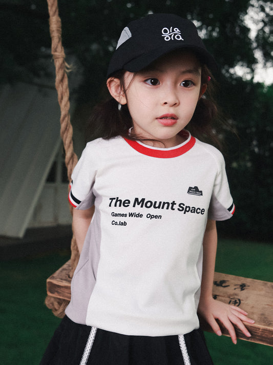 Children's Short-sleeved Summer Mountain Outdoor Sports Color Contrast Children's T-shirt