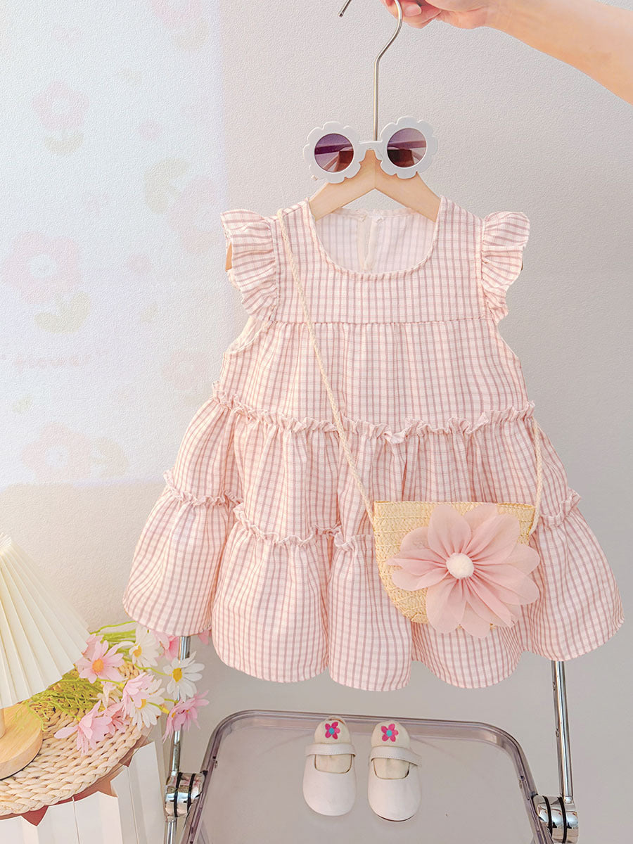 Children's Summer Floral Skirt Clothes Sweet Gauze Children's Dress