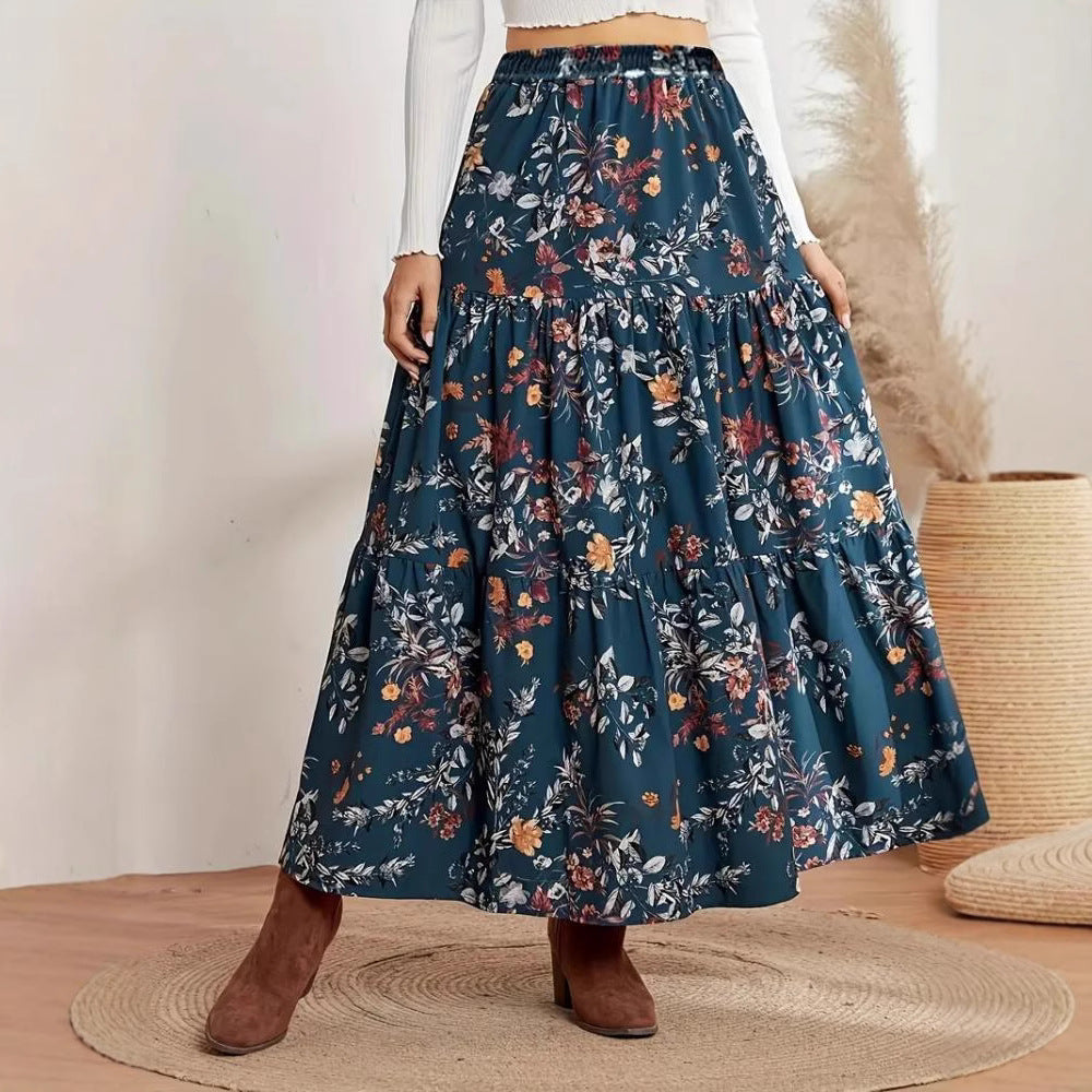 Durable Women's Printed Casual Bohemian For Skirt