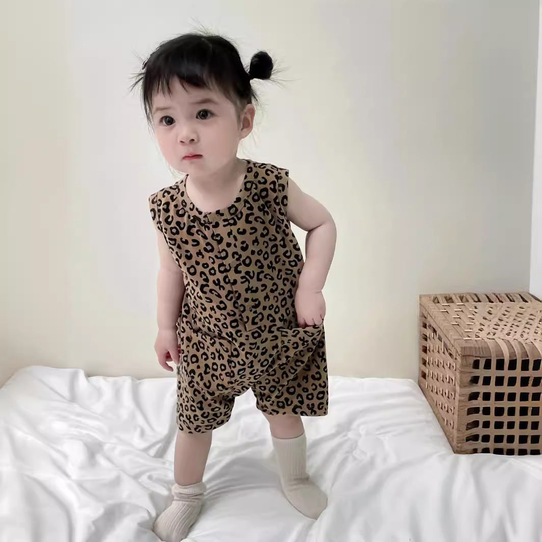 Super Fashionable Romper Summer Sleeveless Clothes Boy Jumpsuit, Climbing Suit