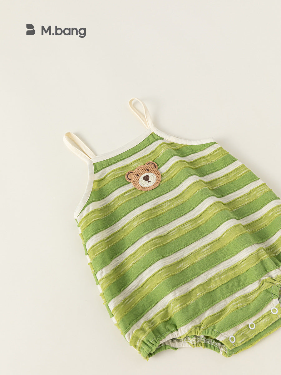 Summer Boy Cute Bear Wear Fashion Romper Thin Jumpsuit, Climbing Suit