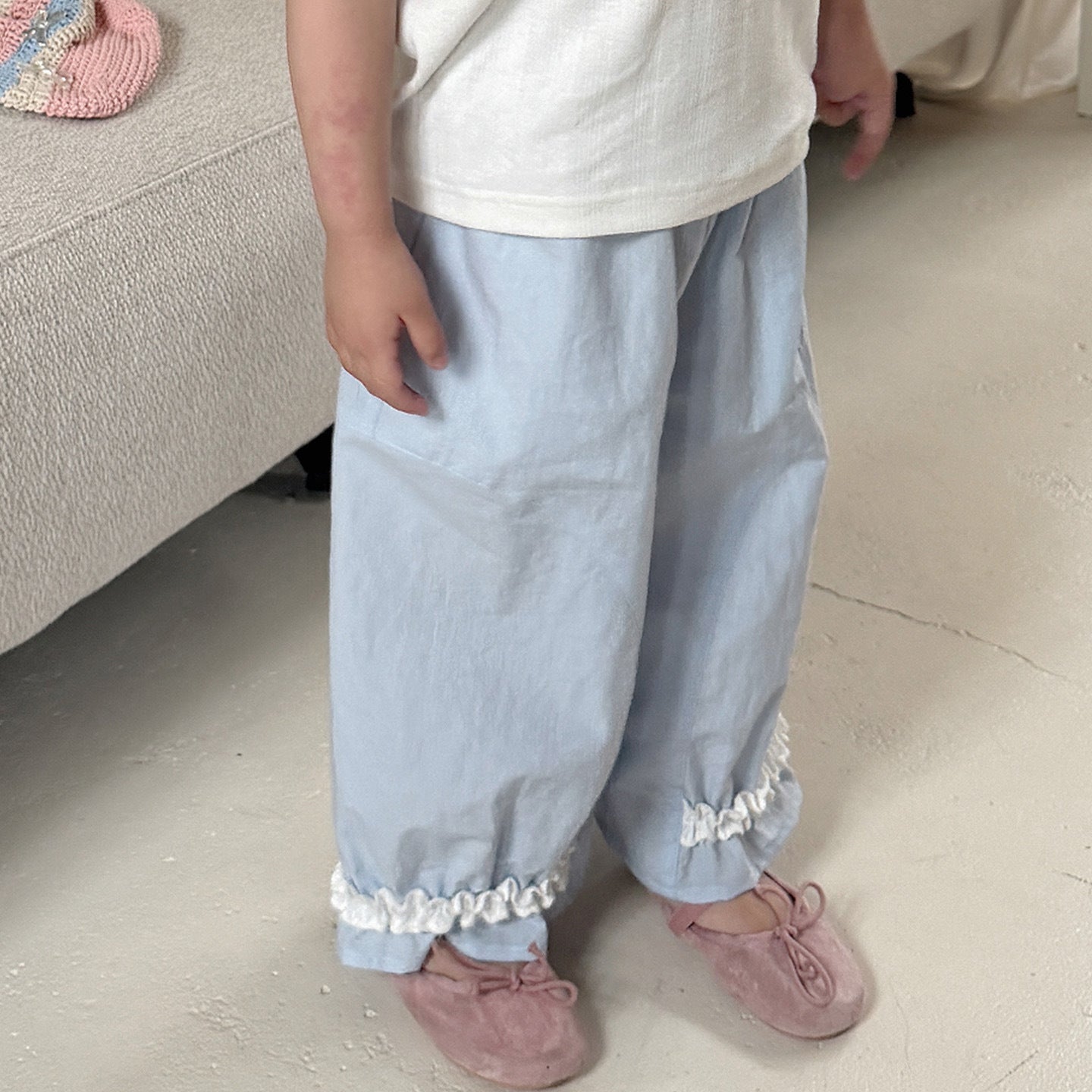 Summer Casual Thin Wooden Ear Fresh Anti Children's Pants