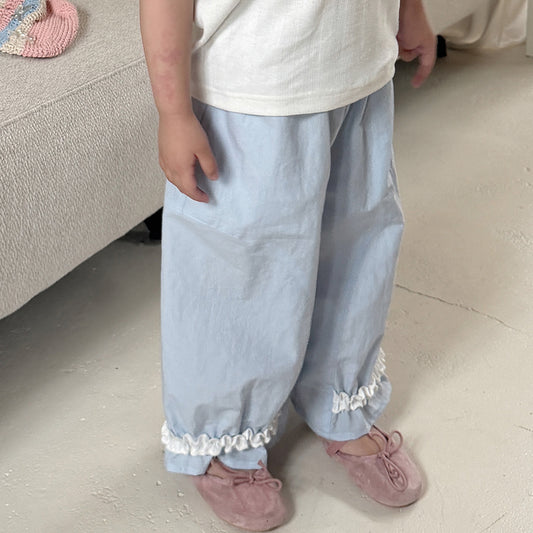 Summer Casual Thin Wooden Ear Fresh Anti Children's Pants