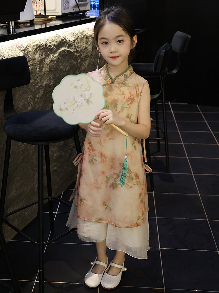 Children's Cheongsam Skirt Ancient Chinese Clothing Style Republic Of China Children's Dress