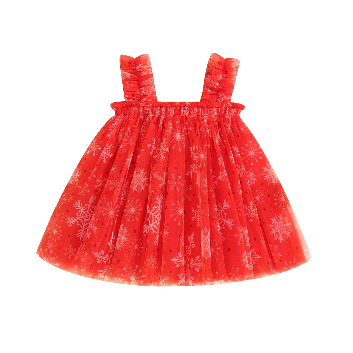 Embroidered Mesh Suspender Skirt Tube Top Fluffy Children's Dress