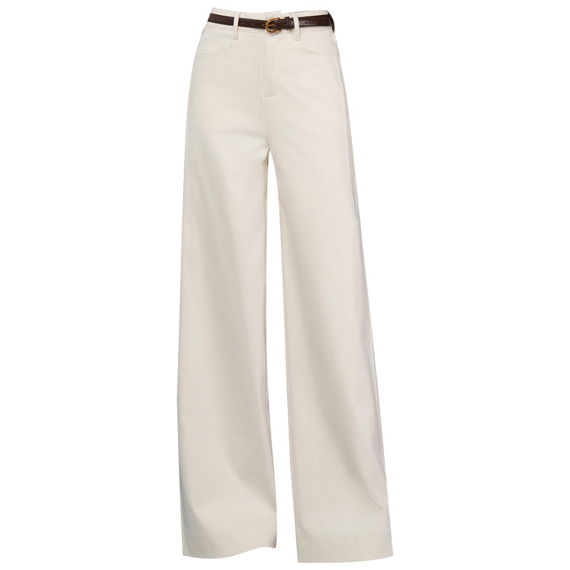 Women's Autumn High Waist Slimming Straight Loose Fashionable Pants