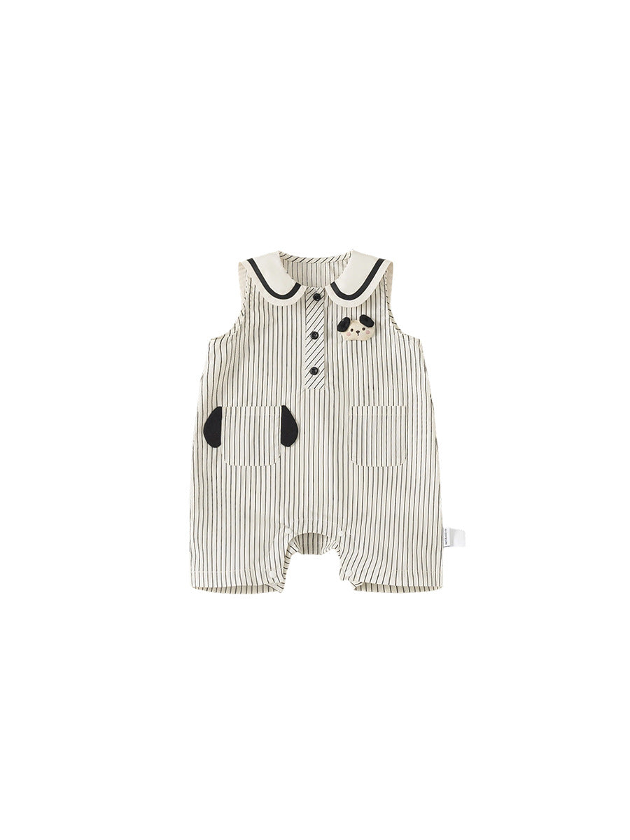 Children's Summer Clothing Striped Clothes Jumpsuit Sleeveless Born Jumpsuit, Climbing Suit