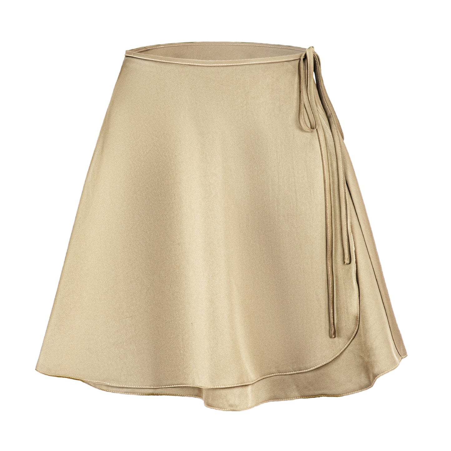 Women's One-piece A- Line Solid Color Acetate Skirt