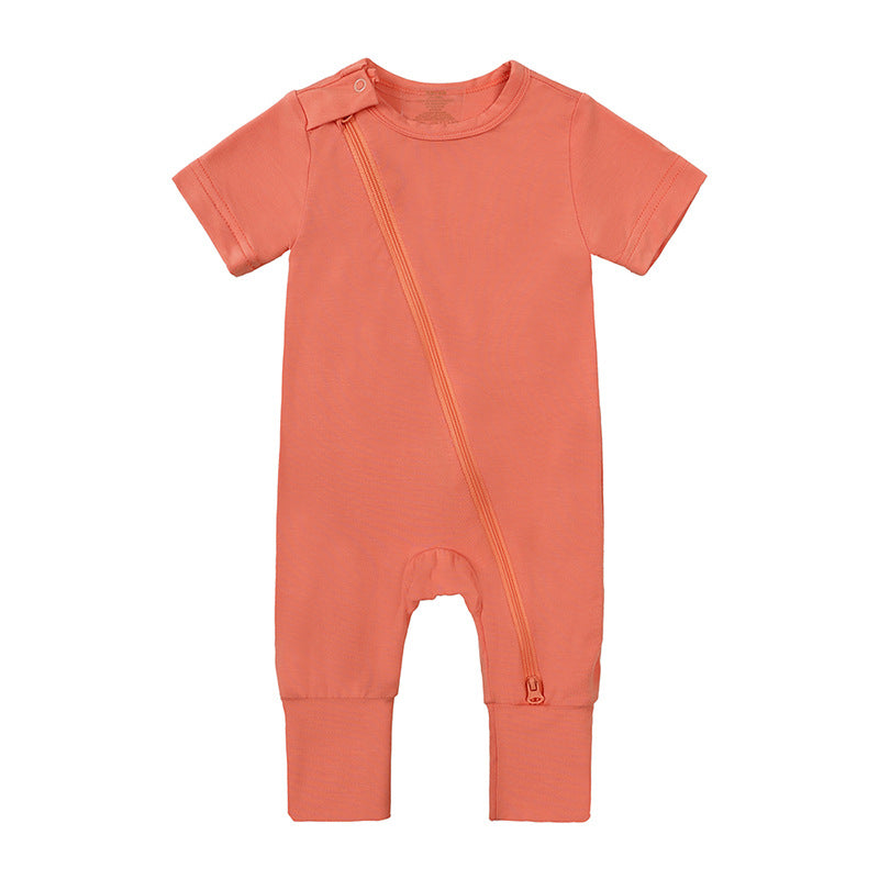 Style Jumpsuit Bamboo Fiber Short Sleeved Jumpsuit, Climbing Suit